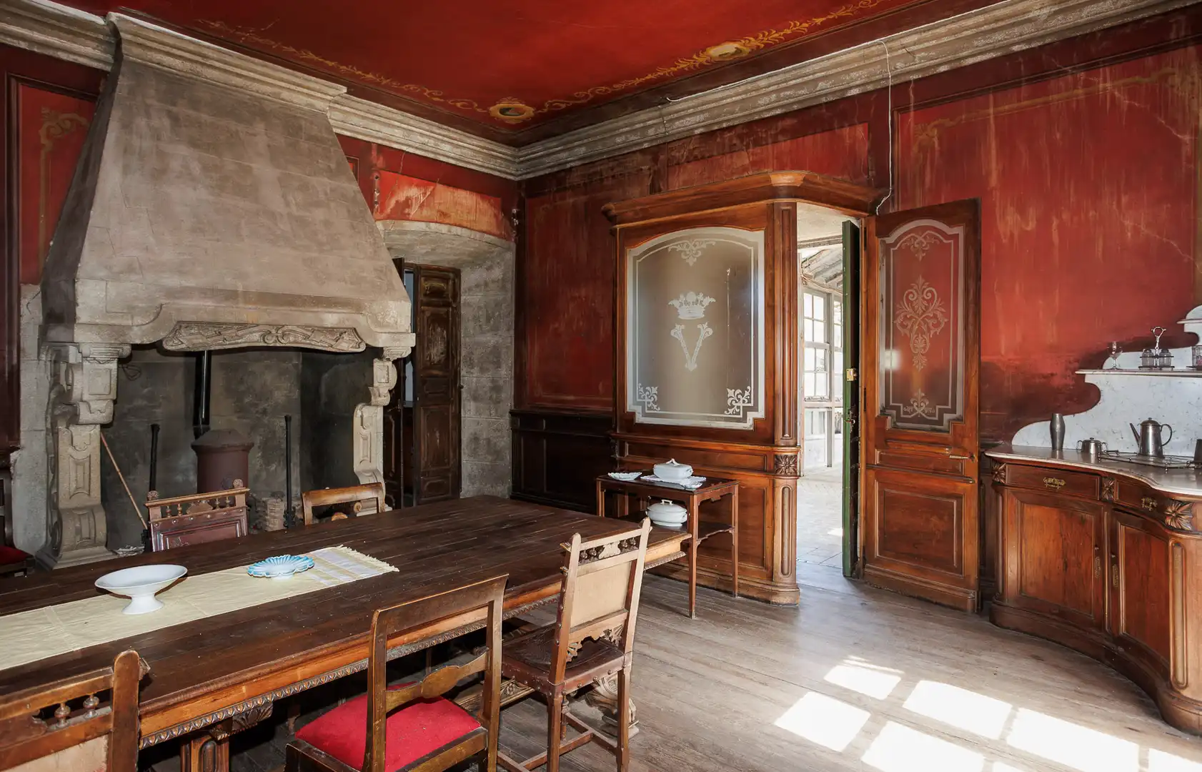 Dining room of Country homes for sale in Bóveda  with Furnished