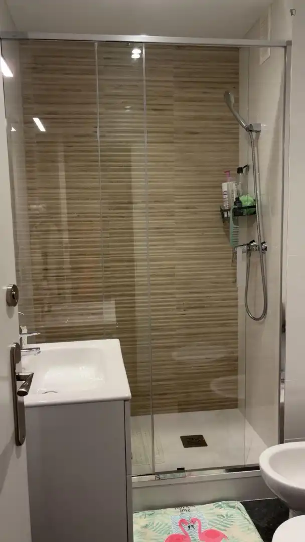Baño de Apartamento para compartir en Barcelona con Amueblado, Horno y Lavadora