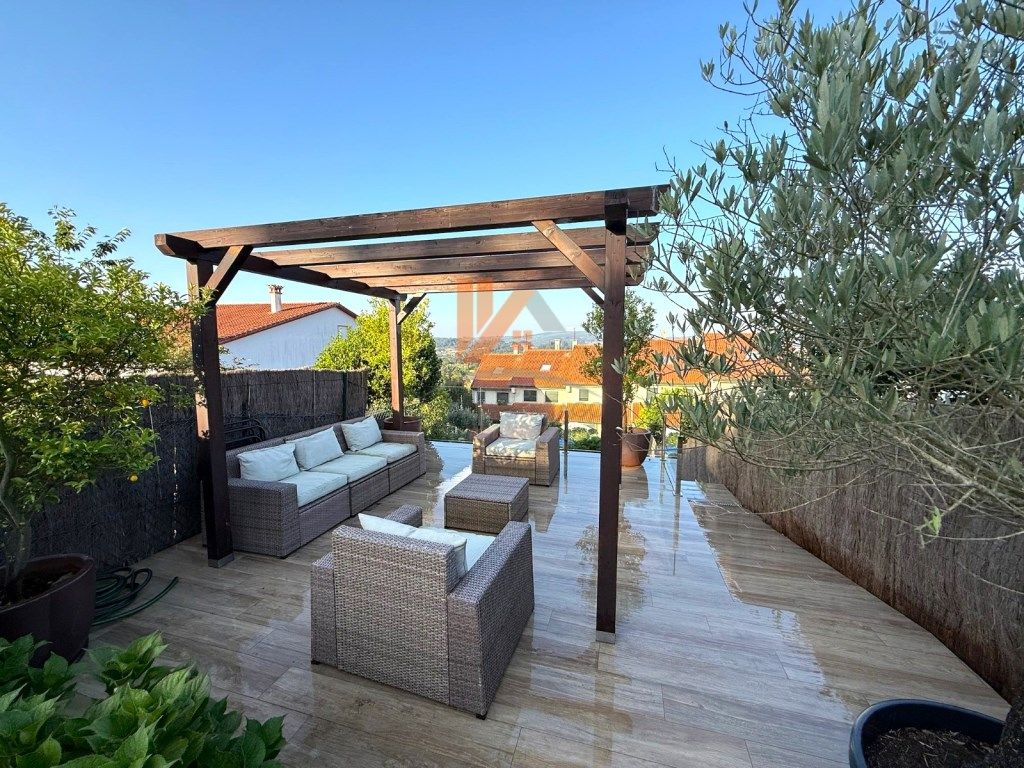 Terraza de Casa adosada en venta en Santiago de Compostela  con Jardín privado, Terraza y Piscina