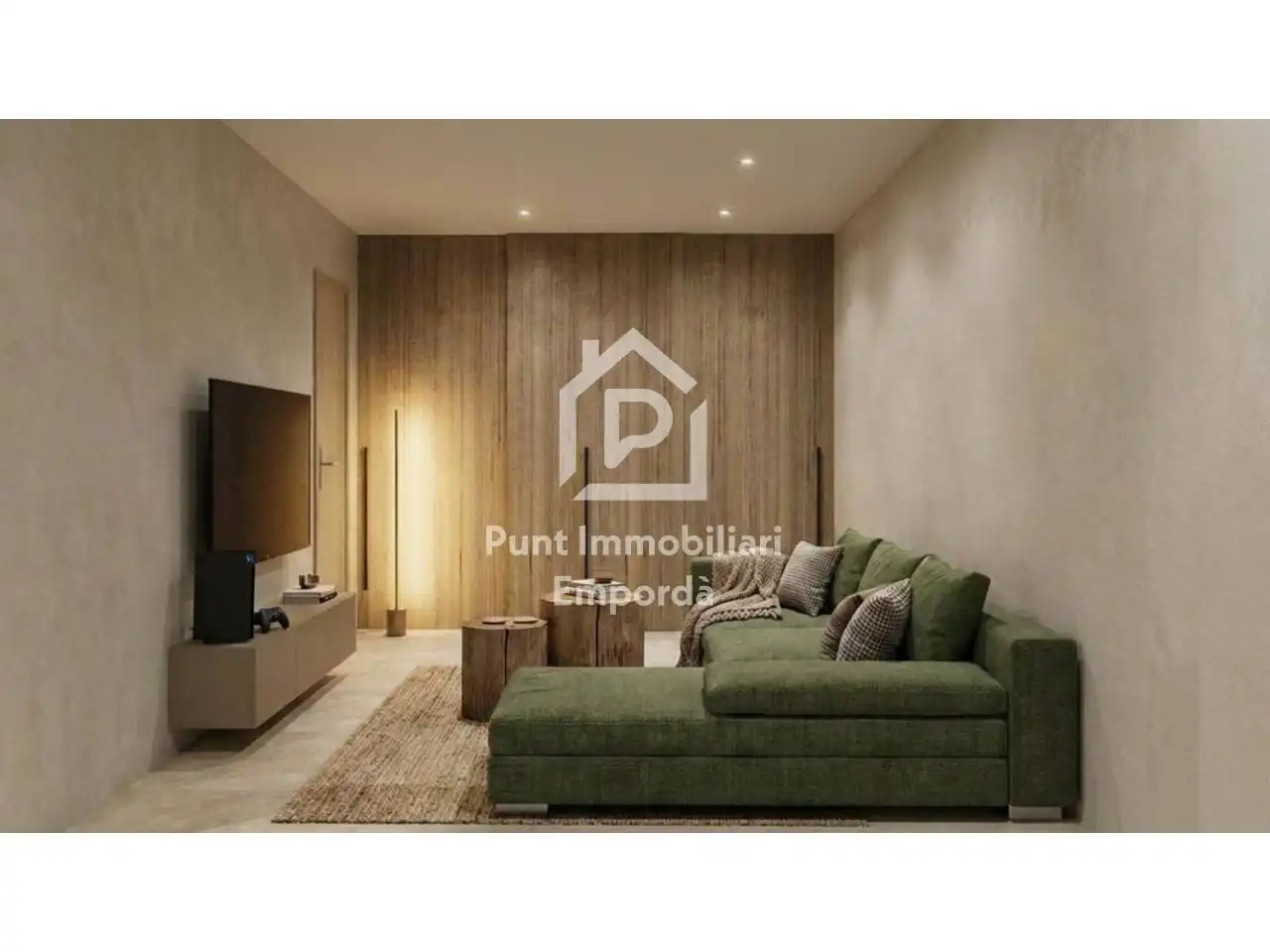 Sala de estar de Casa o chalet en venta en Cantallops con Aire acondicionado, Calefacción y Jardín privado