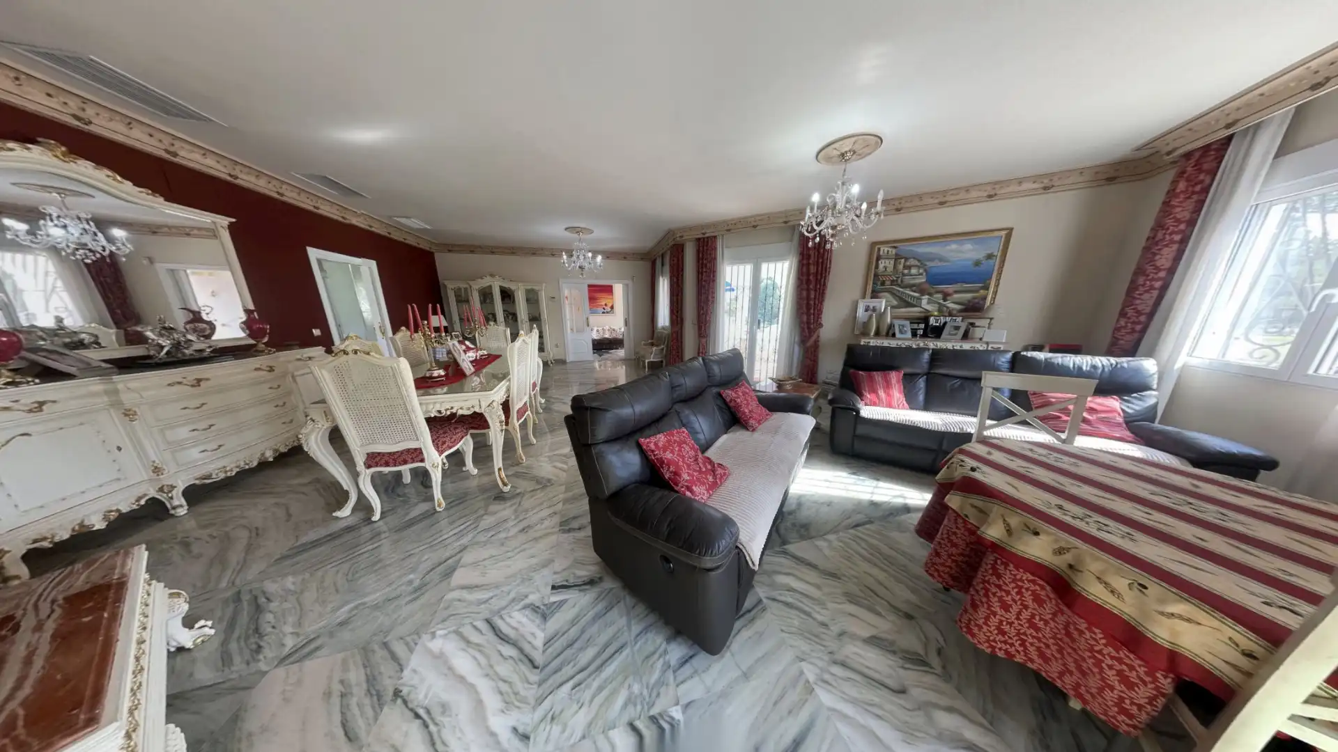 Dining room of Houses for sale in San Vicente del Raspeig / Sant Vicent del Raspeig  with Air Conditioner, Heating and Private garden