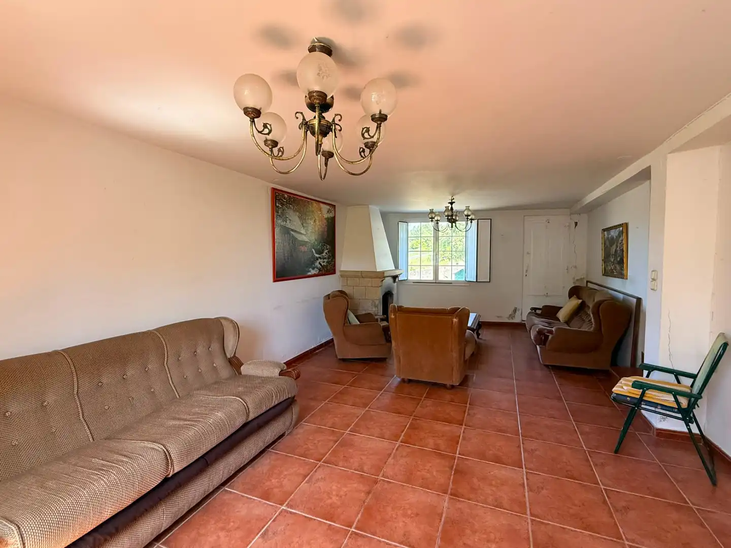 Sala de estar de Casa adosada en venta en Narón con Jardín privado, Terraza y Trastero