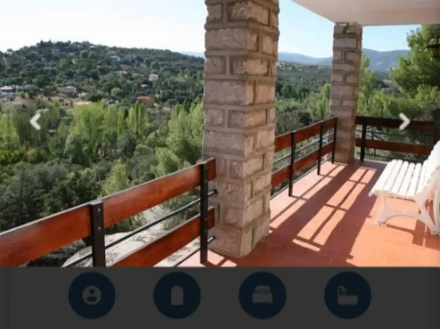 Terraza de Casa o chalet en venta en Los Navalmorales con Aire acondicionado, Jardín privado y Piscina