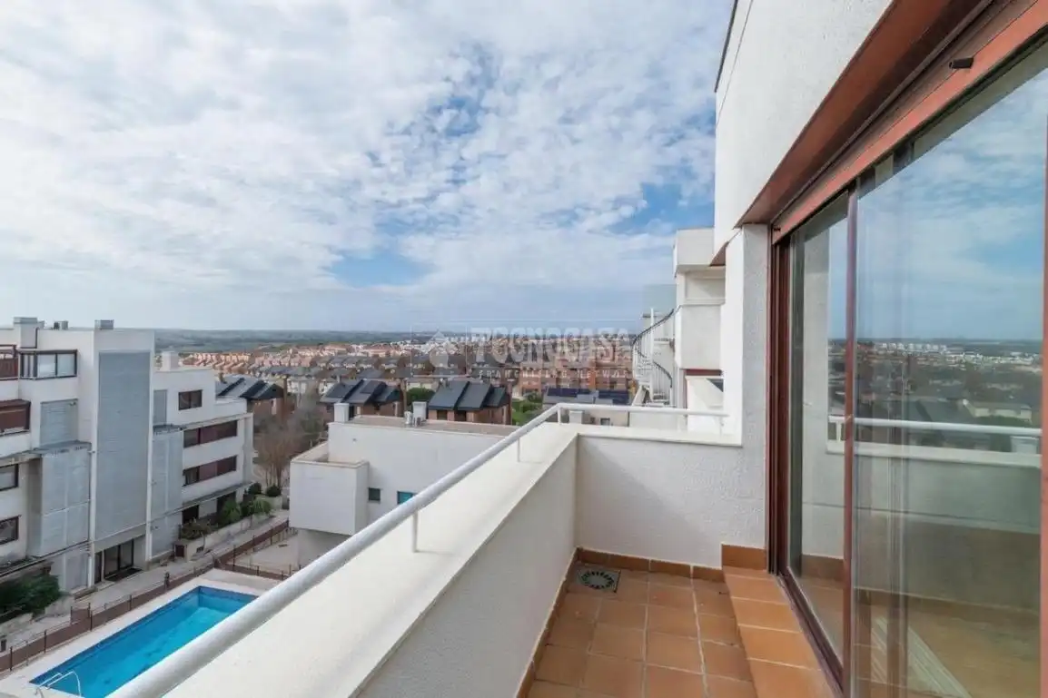 Terrasse von Wohnung zum Verkauf in Arroyomolinos (Madrid) mit Klimaanlage, Heizung und Parkett