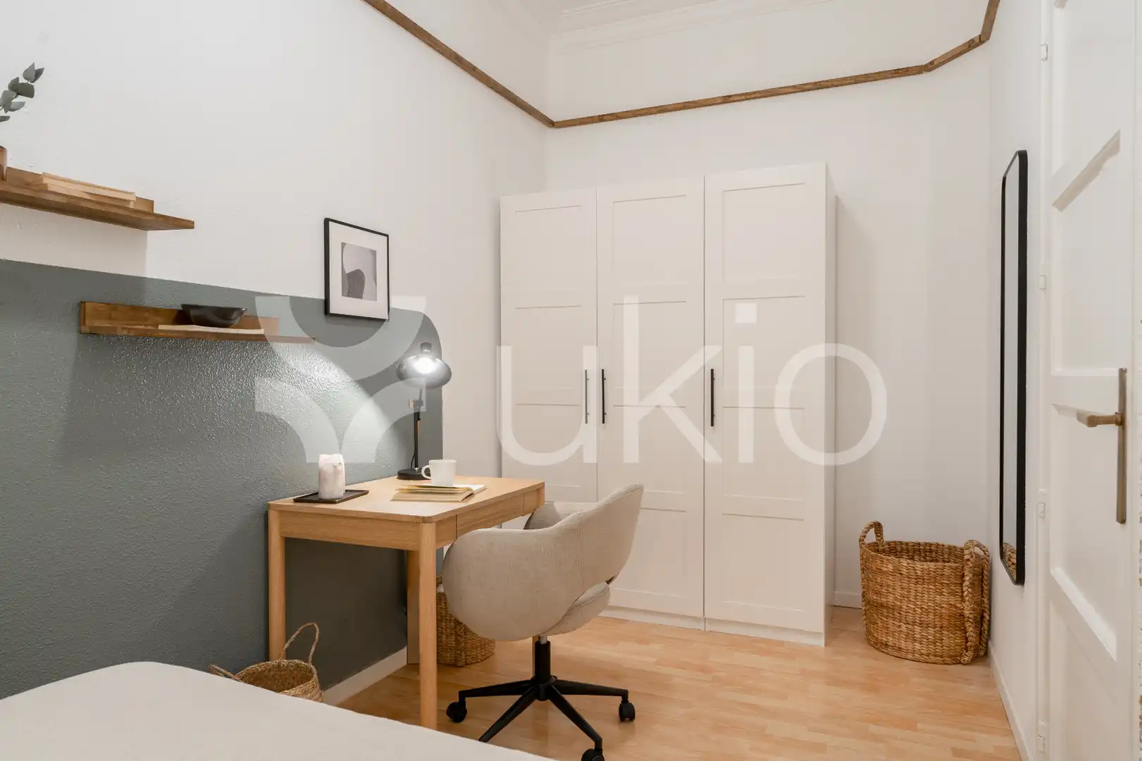 Habitación de Apartamento de alquiler en Madrid con Aire acondicionado, Calefacción y Amueblado