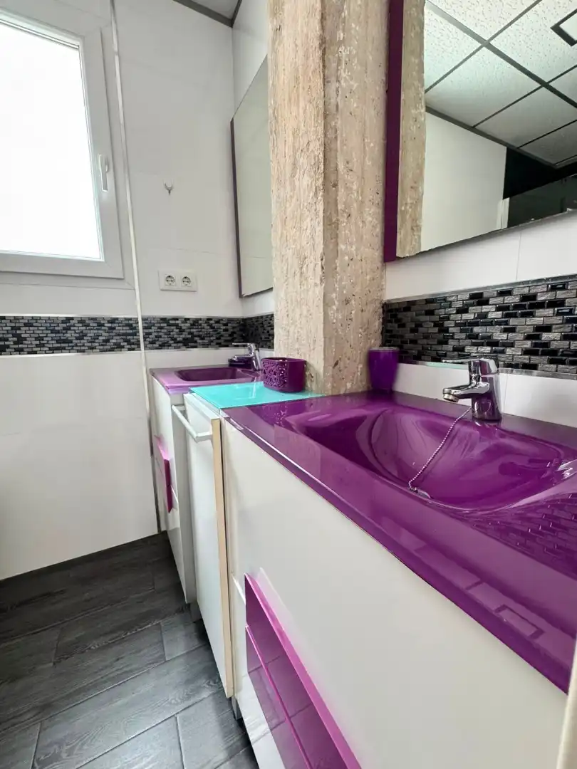 Baño de Ático de alquiler en Valencia con Aire acondicionado, Terraza y Amueblado