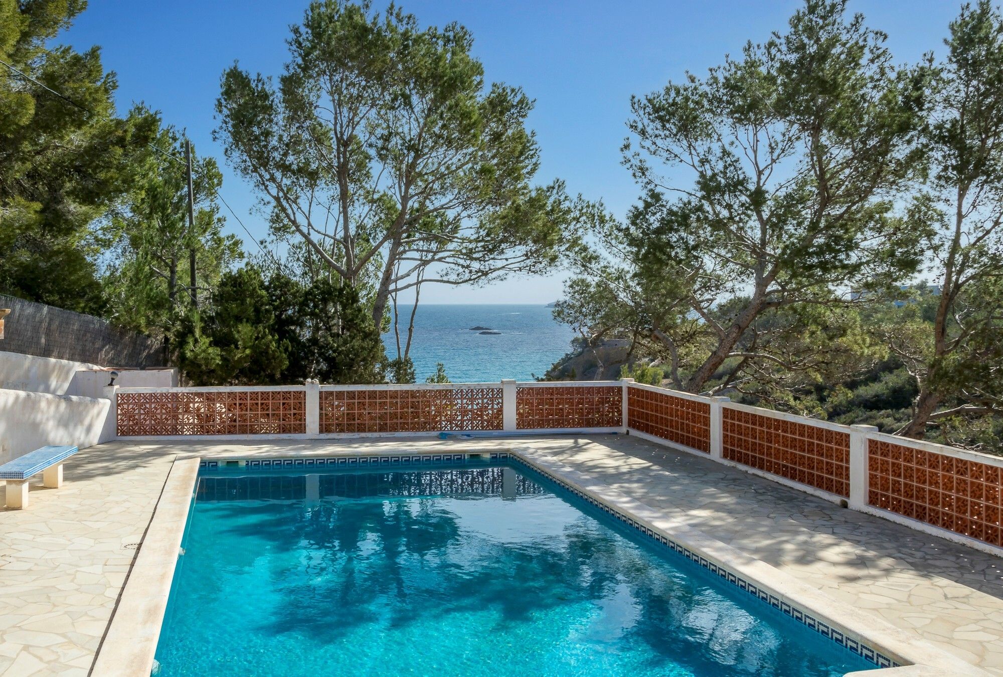 Piscina de Casa o xalet en venda en Santa Eulària des Riu amb Aire condicionat, Calefacció i Jardí privat