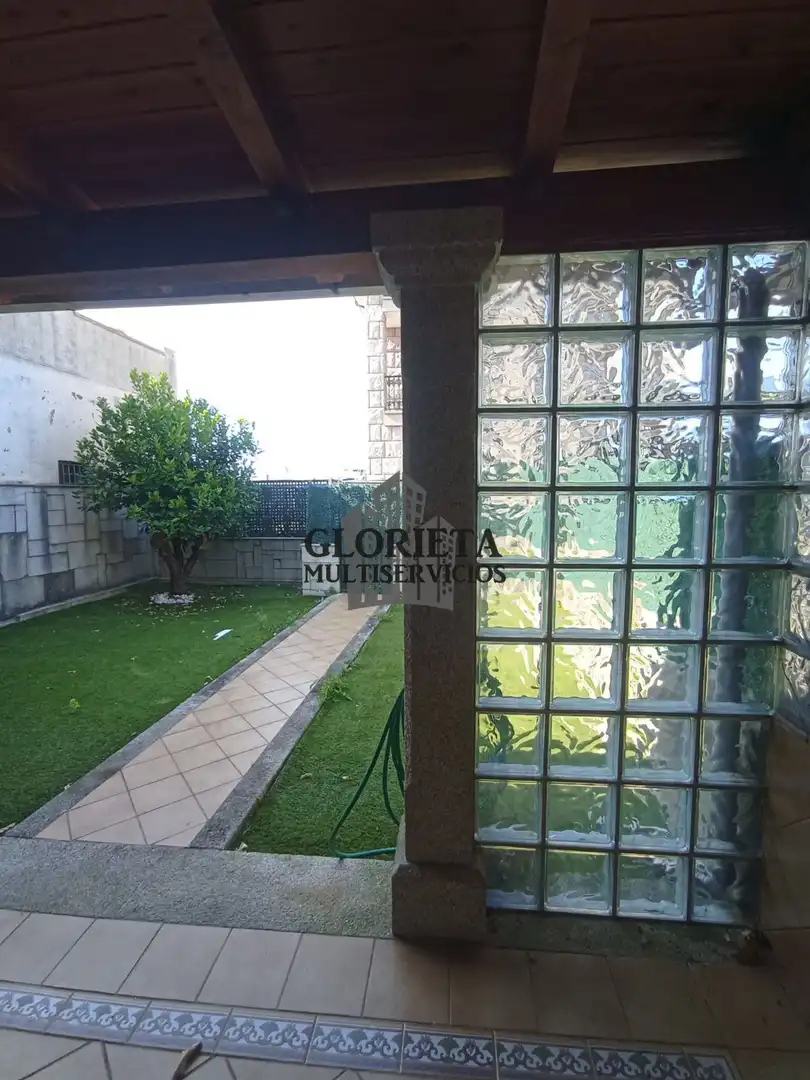 Jardín de Casa adosada en venta en Baiona con Calefacción, Parquet y Terraza