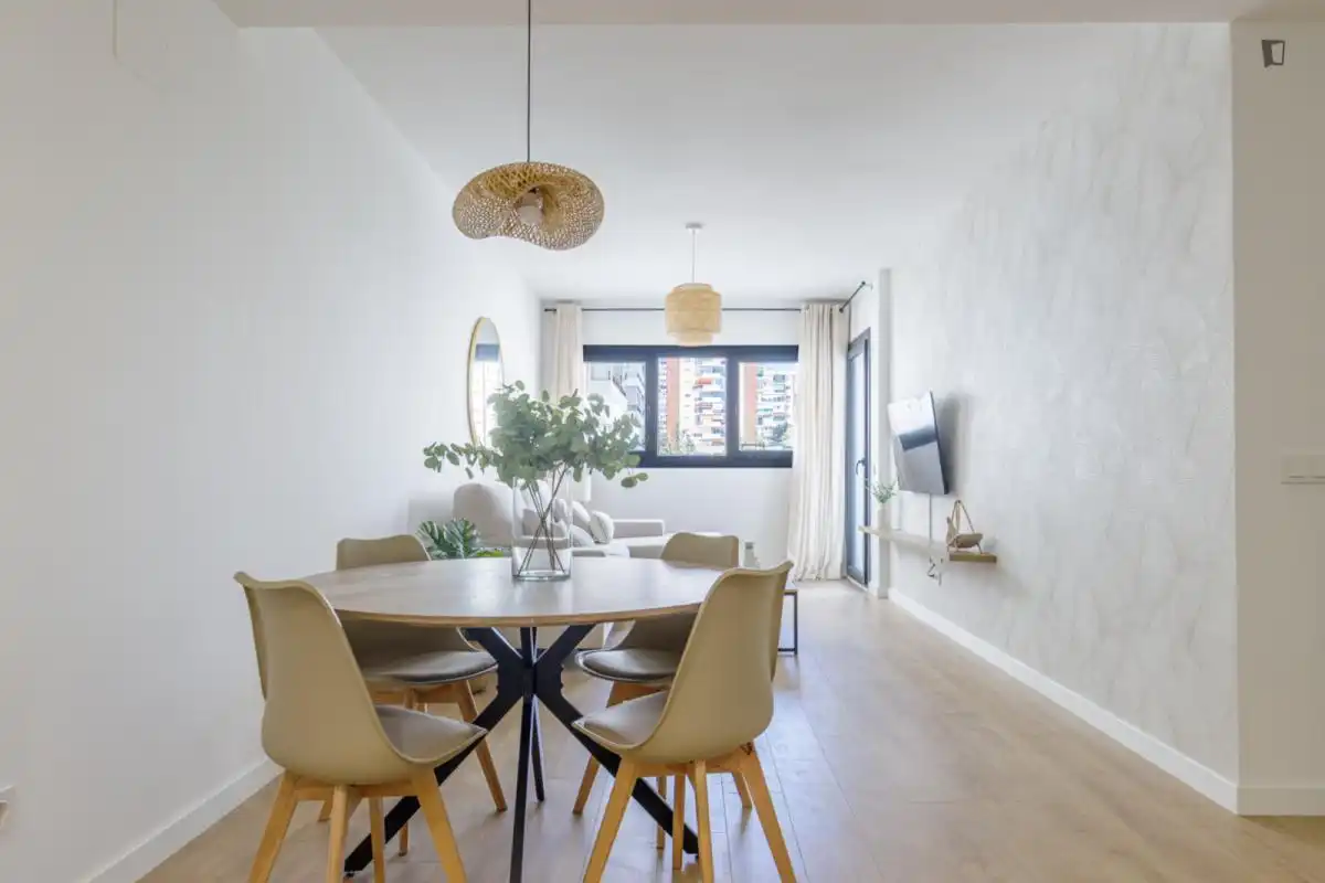 Dining room of Apartments for rent in Málaga  with Air Conditioner, Furnished and Oven