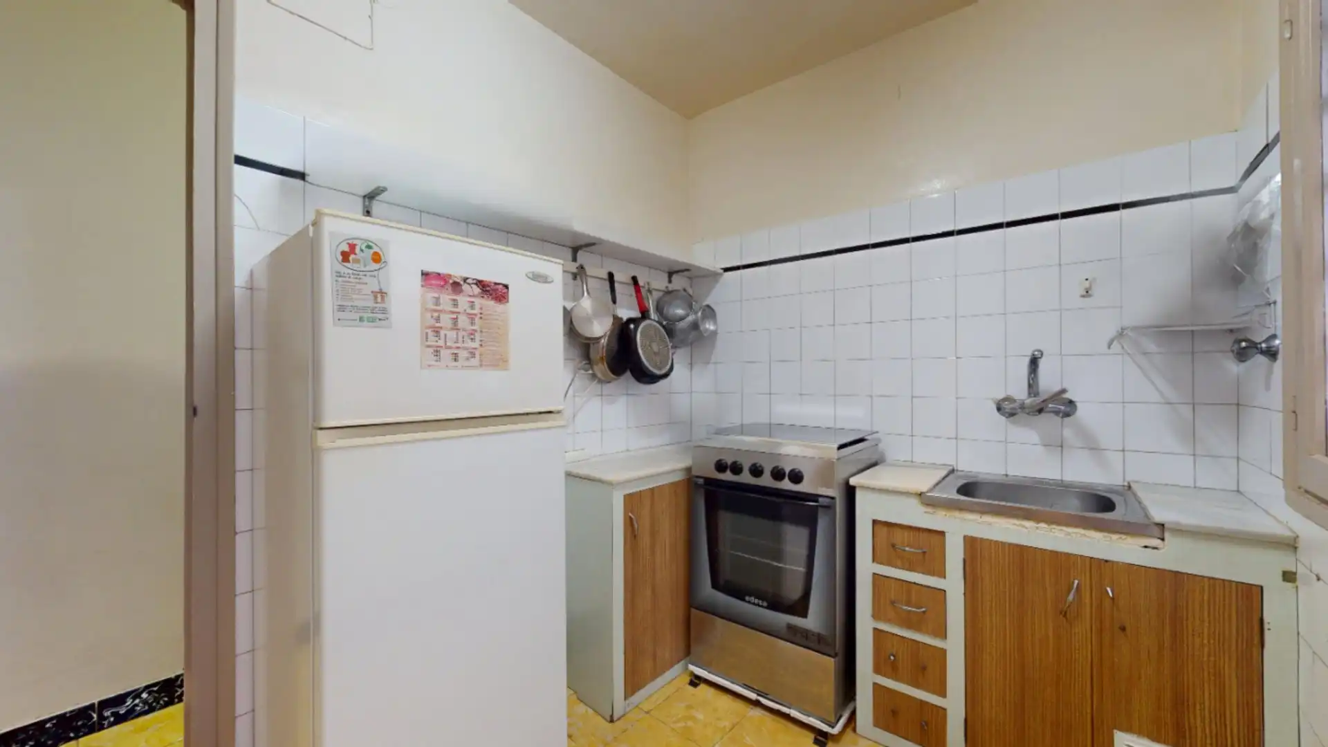 Kitchen of Flat for sale in Barcelona  with Air Conditioner, Terrace and Balcony