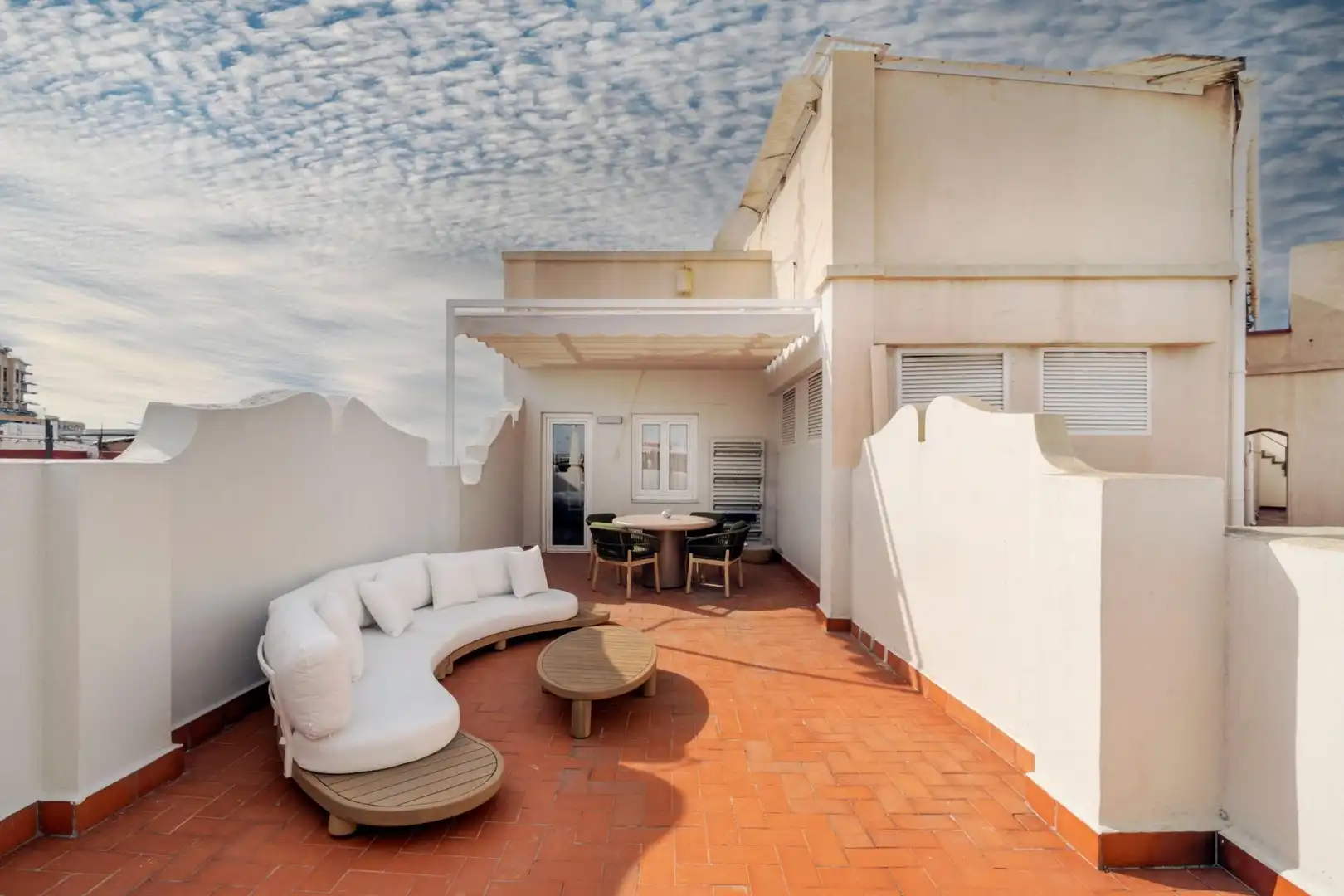 Terrace of Attic for rent in Valencia  with Air Conditioner, Heating and Terrace
