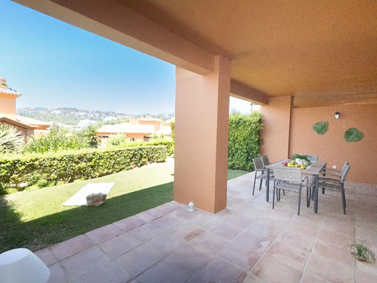 Terrace of Flat for sale in Estepona  with Air Conditioner, Private garden and Terrace
