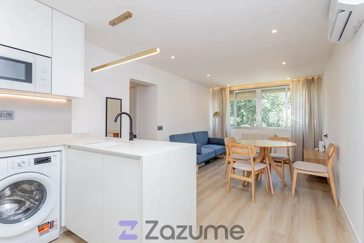 Cocina de Piso de alquiler en Madrid con Aire acondicionado, Calefacción y Parquet