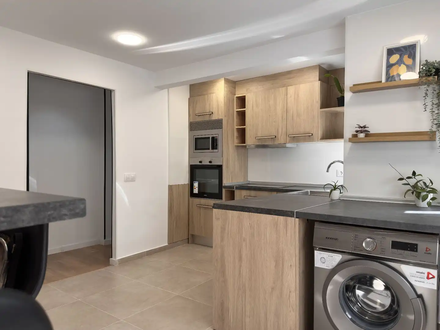 Küche von Wohnung zum Verkauf in Albaida mit Heizung, Abstellraum und Möbliert
