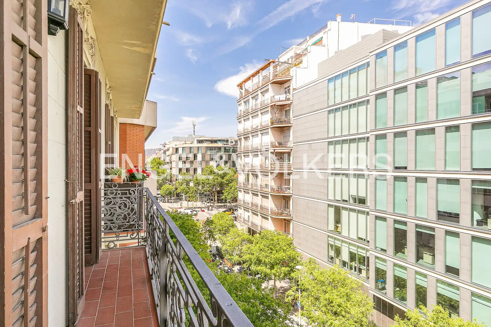 Vista exterior de Piso de alquiler en Barcelona con Calefacción, Parquet y Amueblado