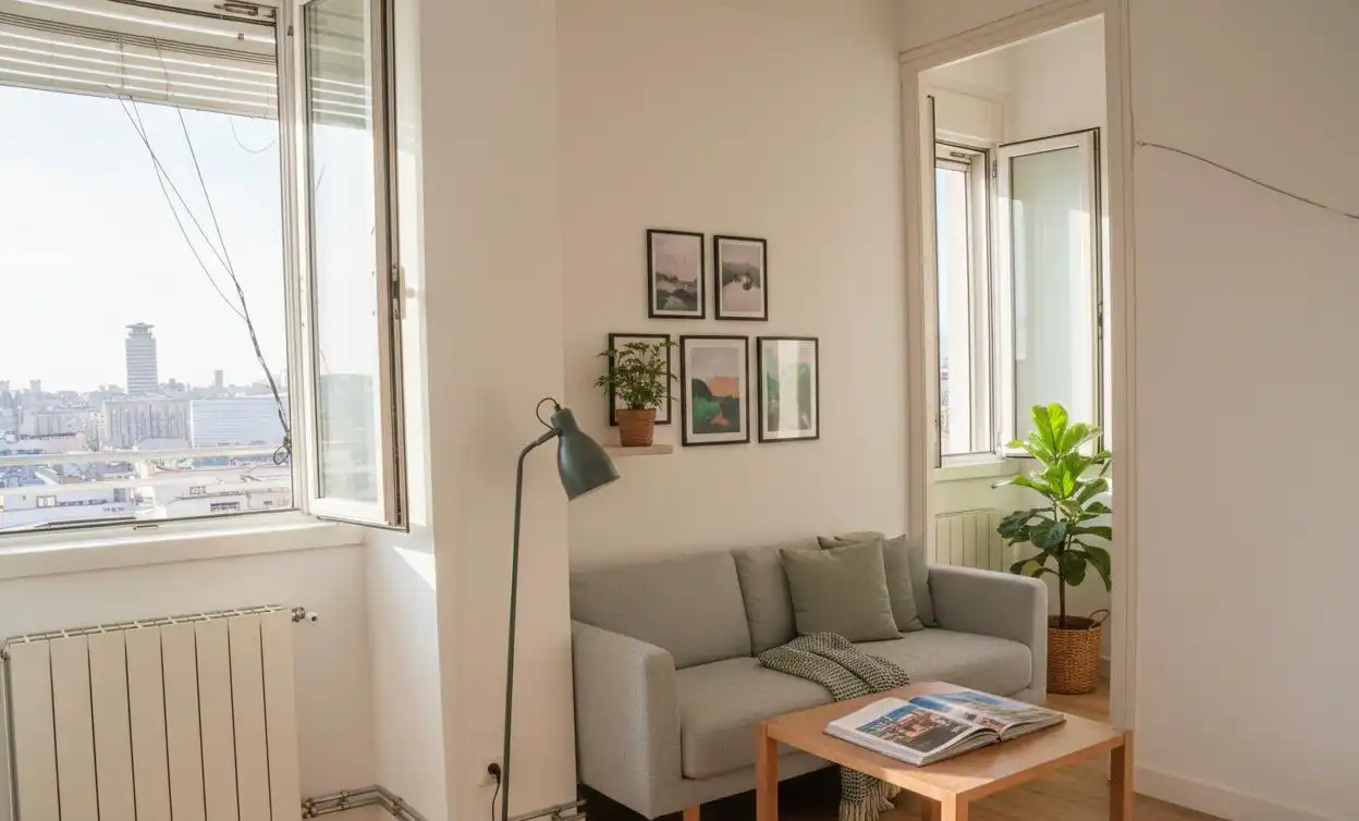 Sala de estar de Apartamento en venta en Barcelona con Calefacción