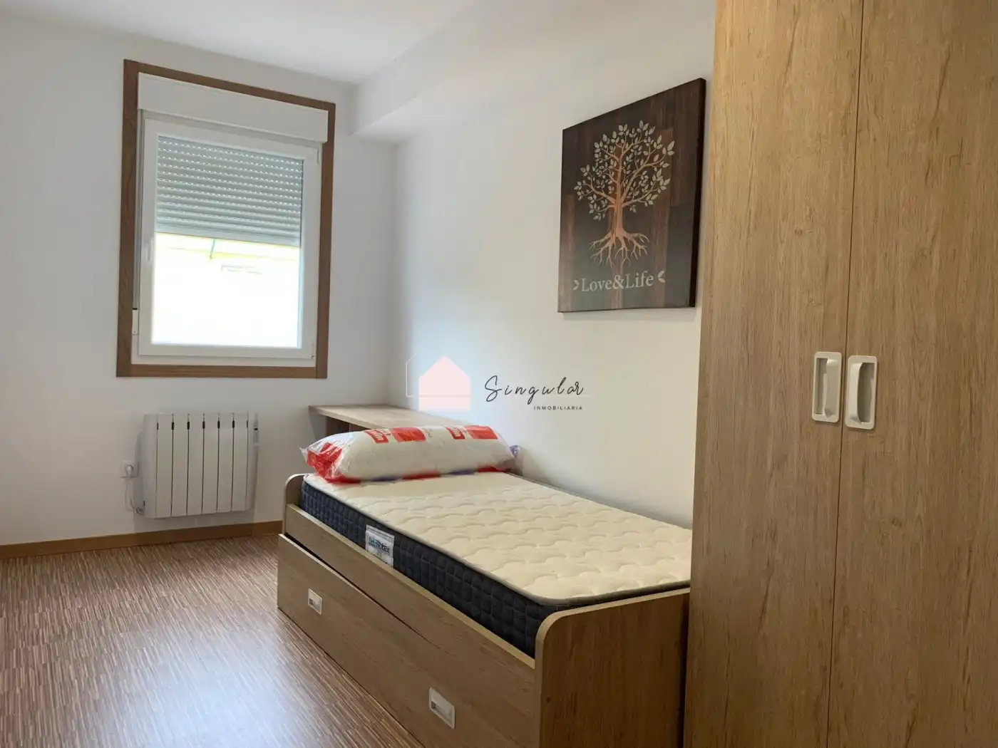 Schlafzimmer von Wohnung zur Miete in Mos mit Heizung, Terrasse und Abstellraum