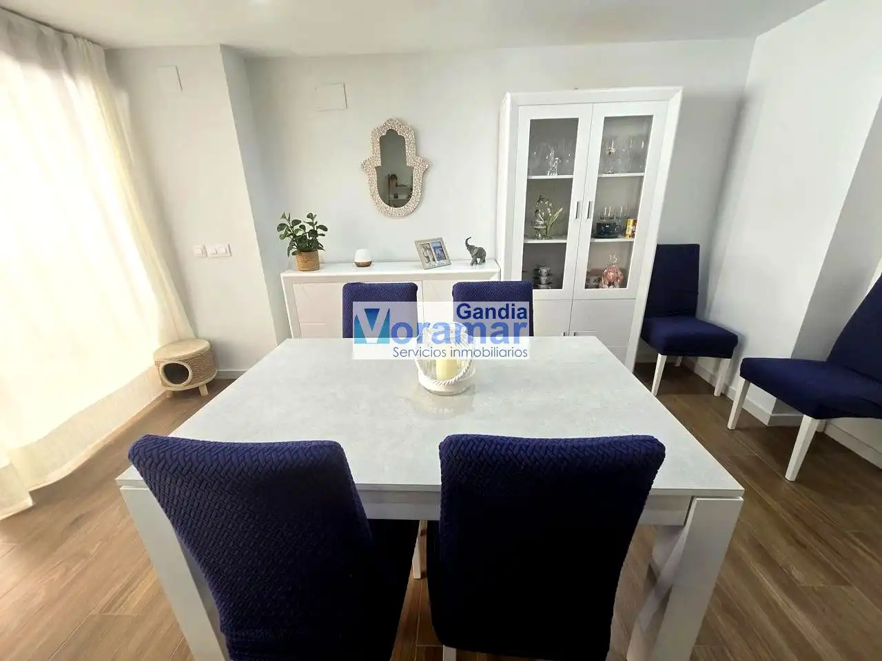 Comedor de Apartamento de alquiler en Gandia con Aire acondicionado, Terraza y Amueblado