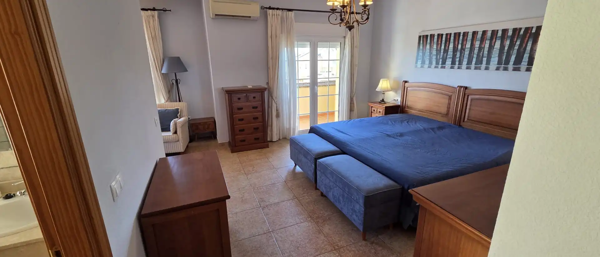 Dormitori de Casa adosada en venda en Alhaurín de la Torre amb Aire condicionat, Jardí privat i Terrassa