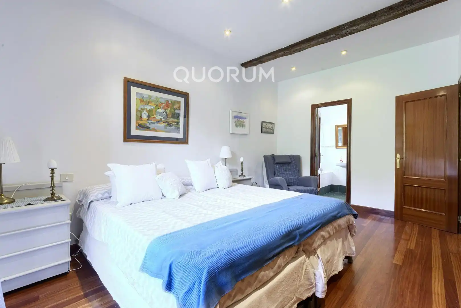 Habitación de Casa adosada en venta en Arrankudiaga / Zollo con Calefacción, Amueblado y Balcón