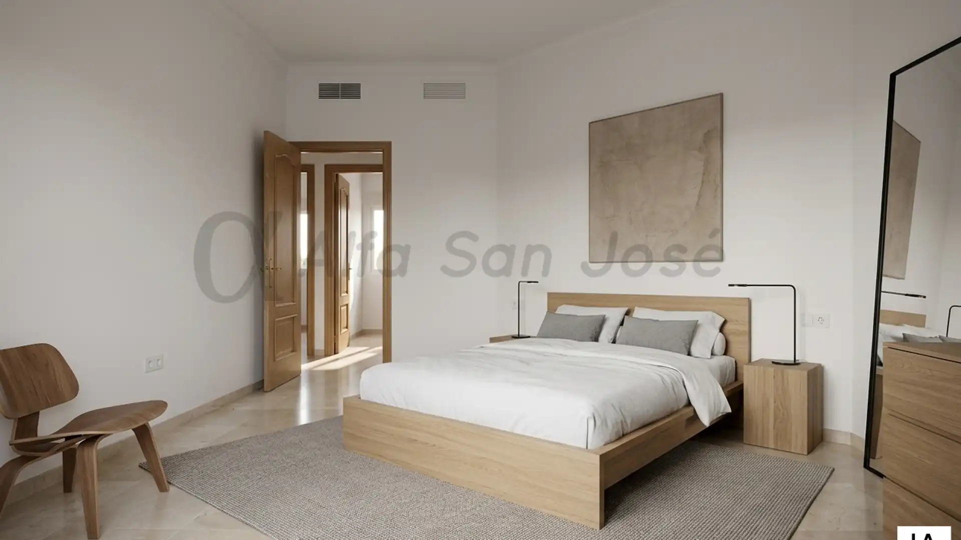 Habitación de Casa adosada de alquiler en La Rinconada con Balcón