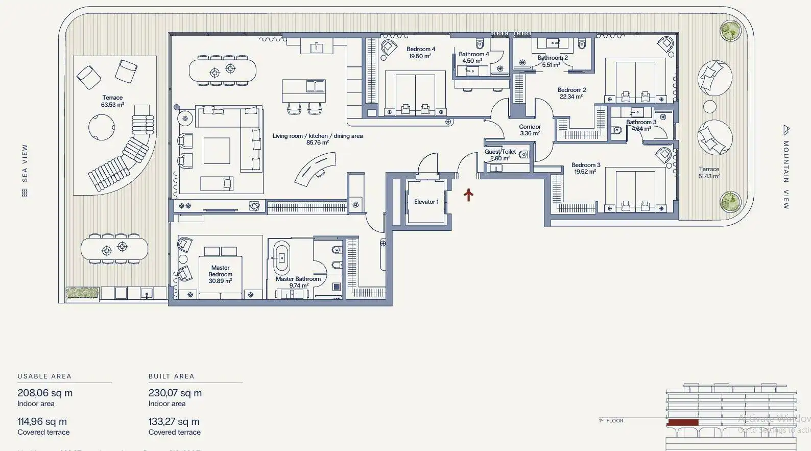 Apartment with lift for sale in Punta Plata, imagen 23