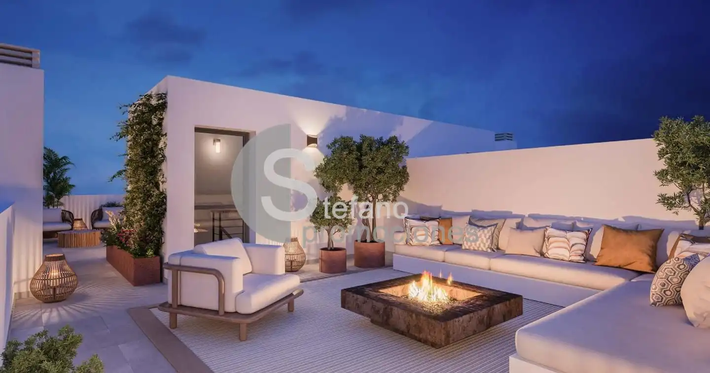 Terraza de Casa adosada en venta en Málaga con Aire acondicionado, Jardín privado y Terraza