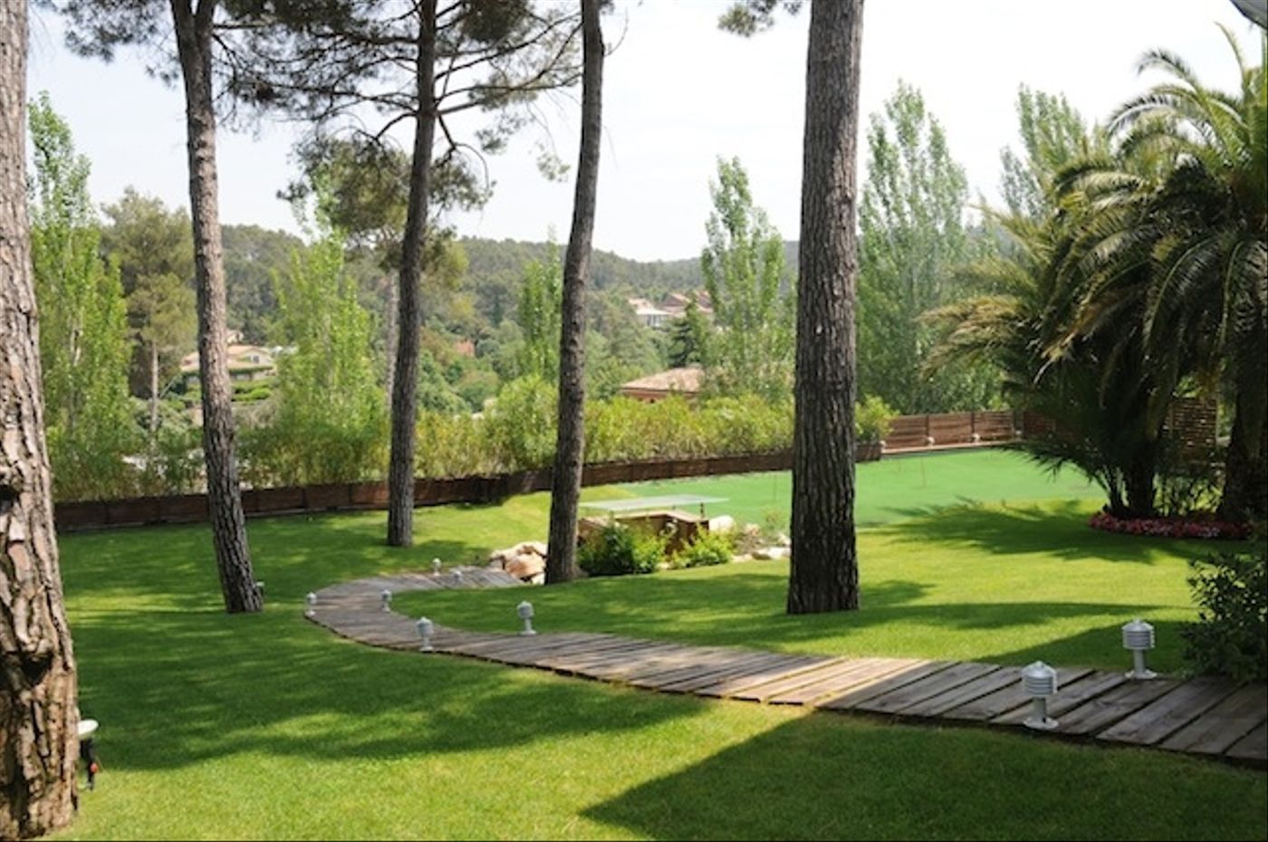 Jardí de Casa o xalet en venda en Sant Cugat del Vallès amb Aire condicionat, Traster i Piscina