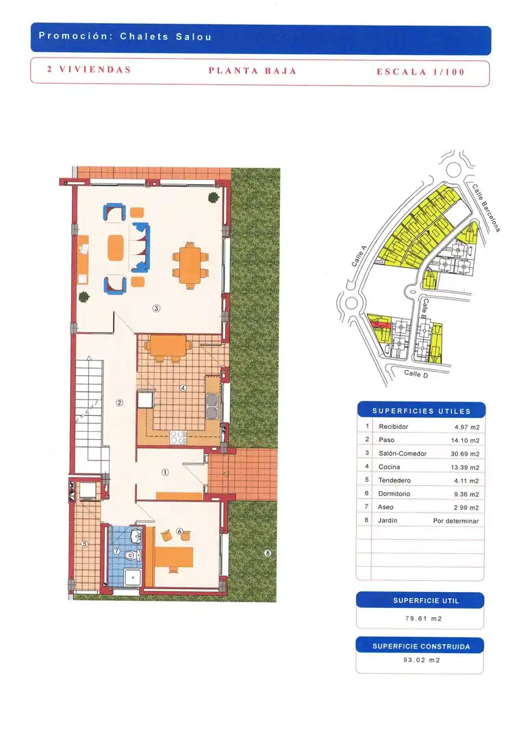 Casa adosada en venta en Salou con Aire acondicionado, Jardín privado y Parquet