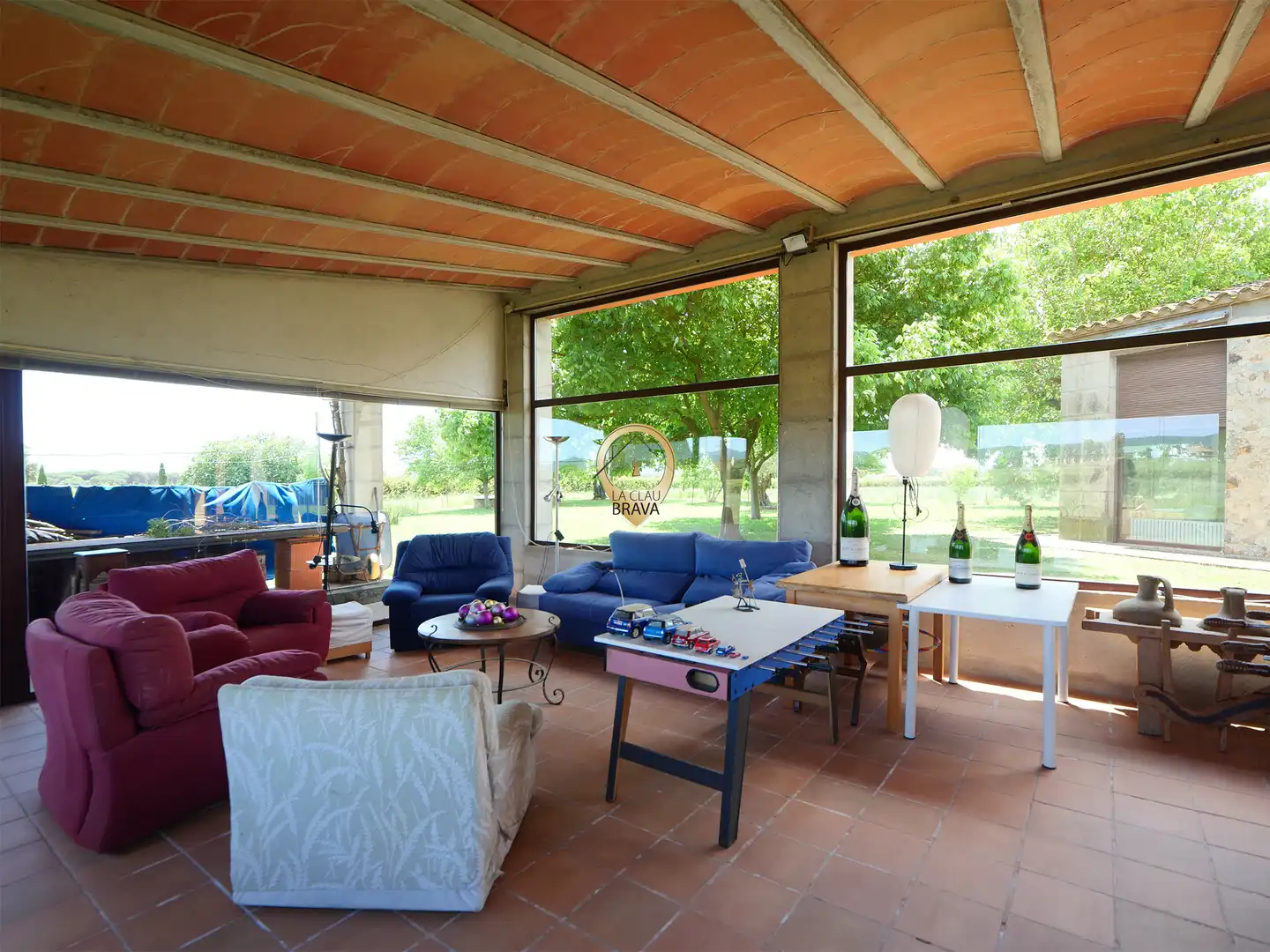 Terrasse von Country house zum Verkauf in Cassà de la Selva mit Heizung, Privatgarten und Abstellraum
