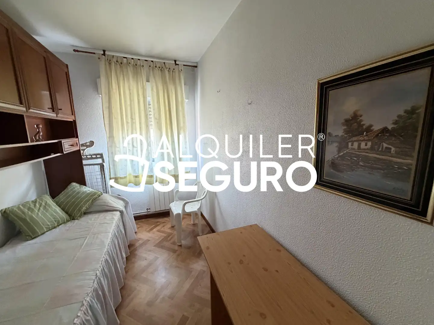 Dormitori de Pis de lloguer en Leganés amb Aire condicionat, Calefacció i Terrassa