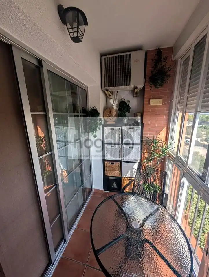 Balcony of Flat for rent in Sevilla  with Air Conditioner, Terrace and Swimming Pool