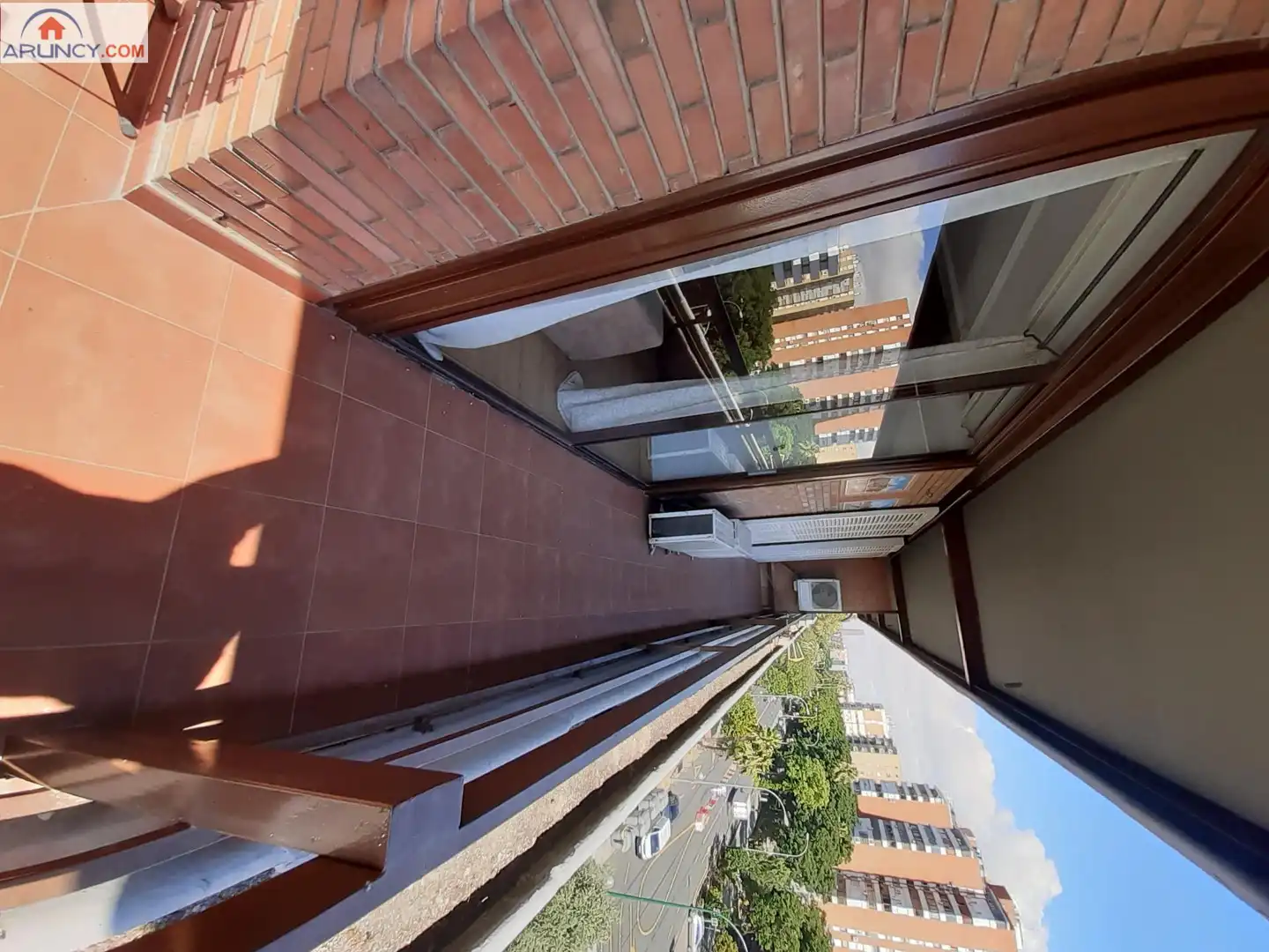 Terrasse von Wohnung zur Miete in Sevilla mit Klimaanlage, Privatgarten und Parkett