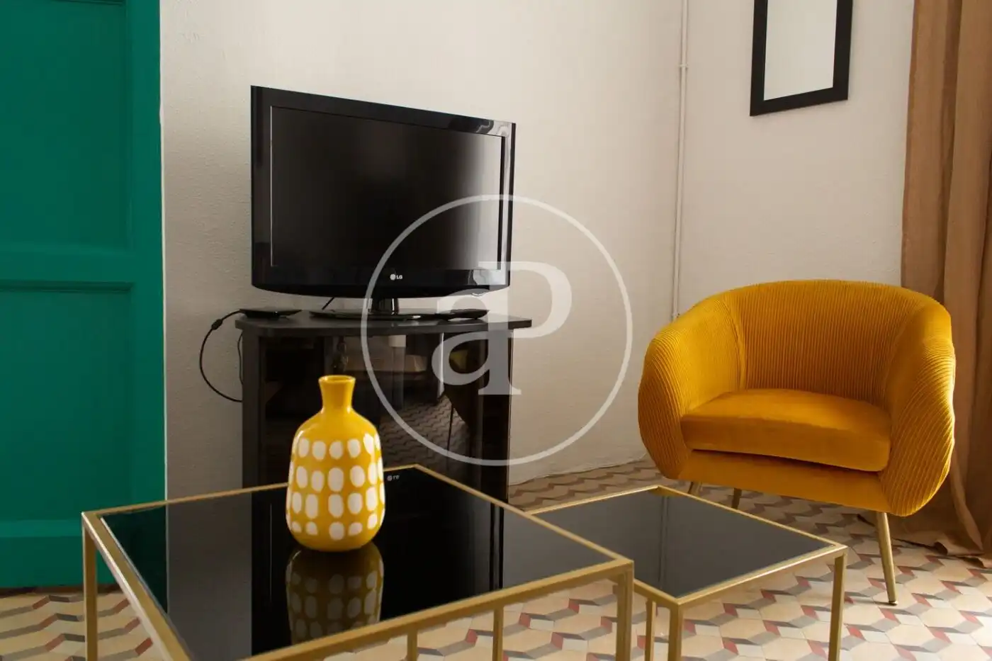 Sala d'estar de Pis de lloguer en Valencia amb Aire condicionat, Calefacció i Moblat