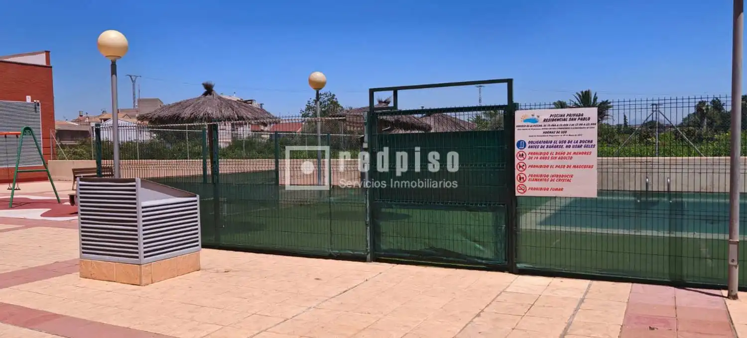 Jardín de Piso de alquiler en Murcia con Trastero y Amueblado