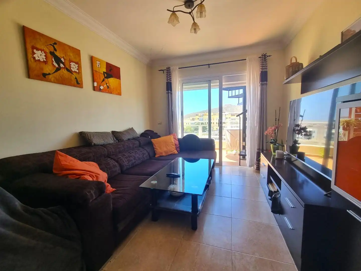 Sala de estar de Apartamento en venta en Arona con Terraza y Amueblado