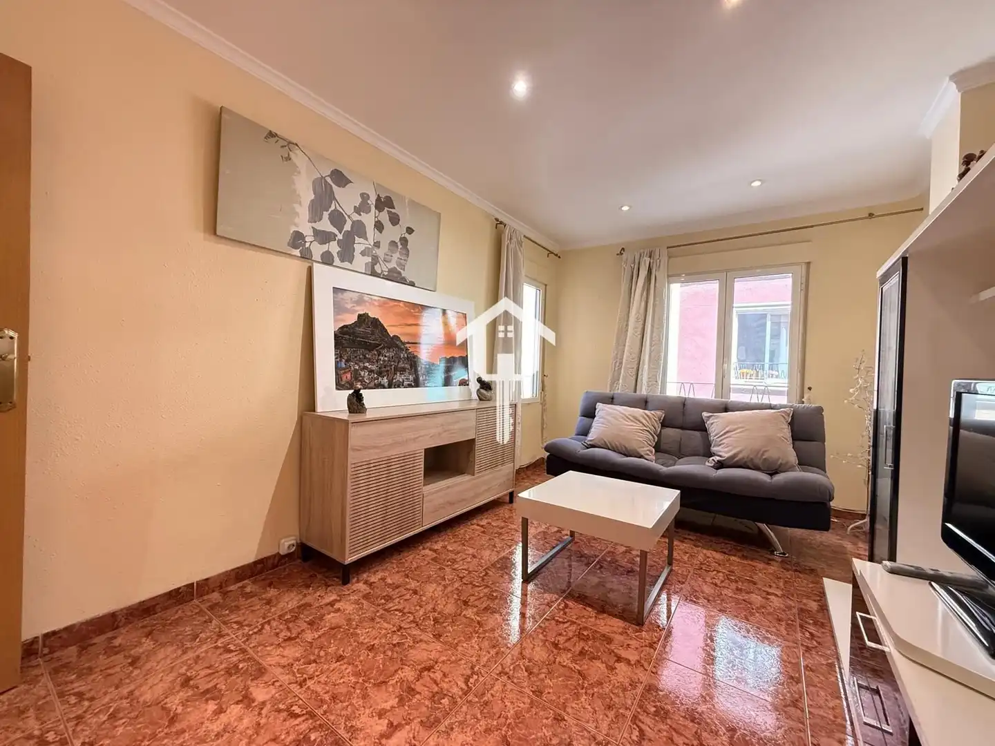 Wohnzimmer von Wohnung zum Verkauf in Alicante / Alacant mit Klimaanlage und Möbliert