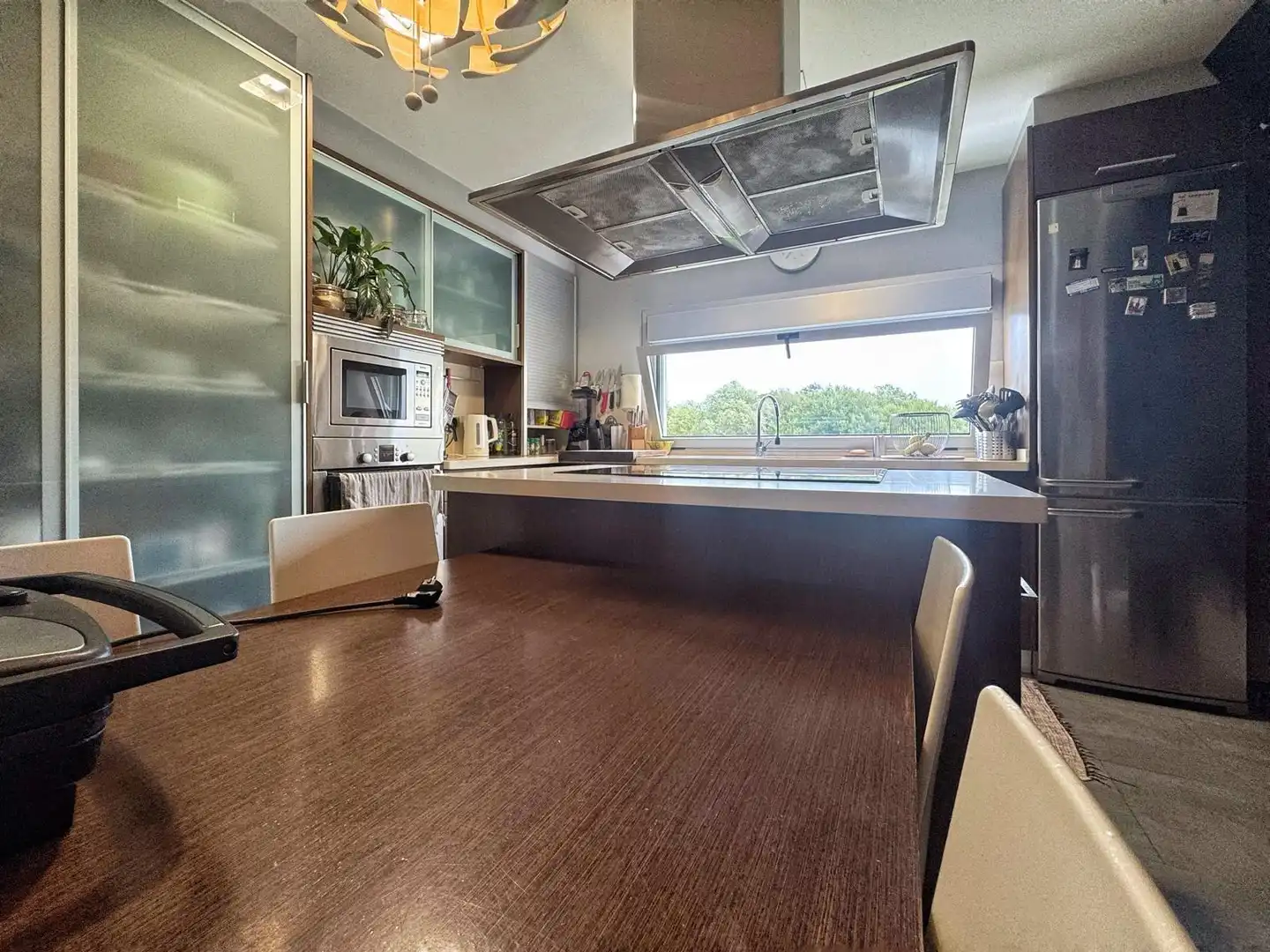 Kitchen of Flat for sale in O Grove    with Heating, Terrace and Furnished