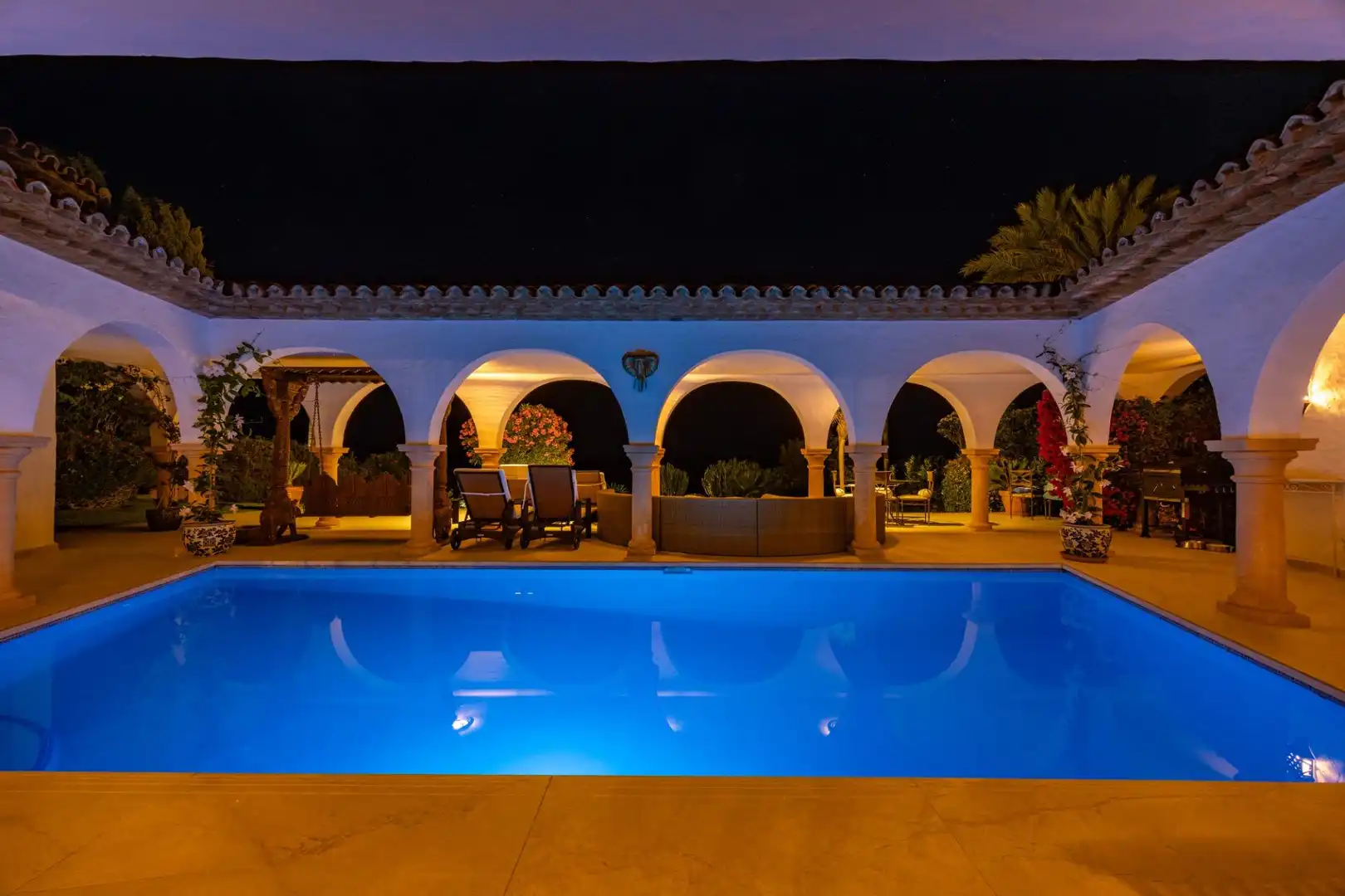 Piscina de Casa o xalet de lloguer en Marbella amb Aire condicionat, Jardí privat i Terrassa