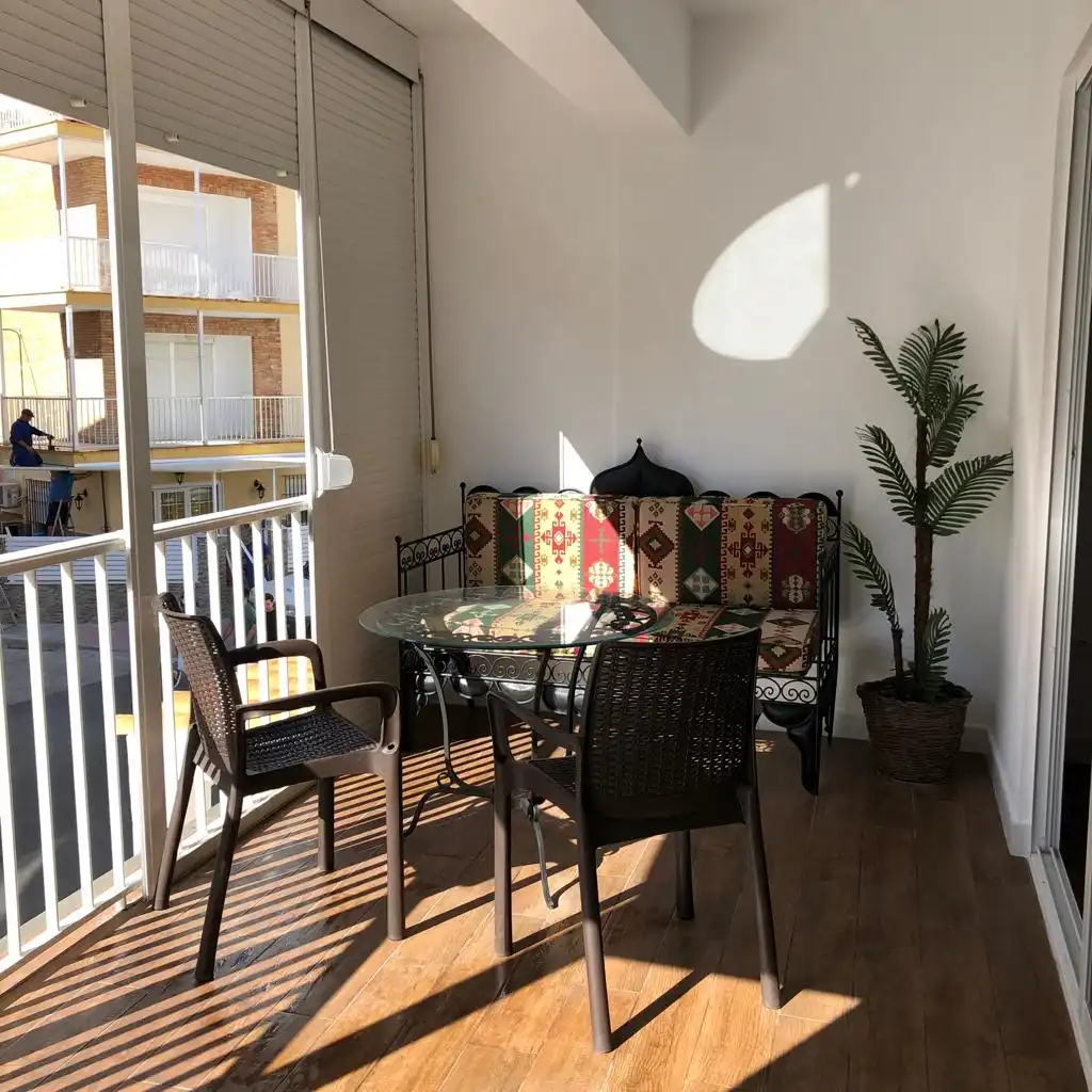 Terrasse von Wohnung zur Miete in Chipiona mit Klimaanlage, Heizung und Möbliert