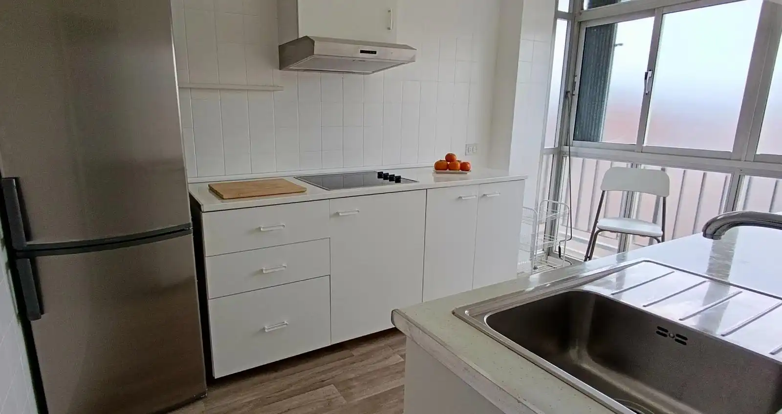 Kitchen of Flat for sale in Jerez de la Frontera  with Parquet flooring, Furnished and Balcony