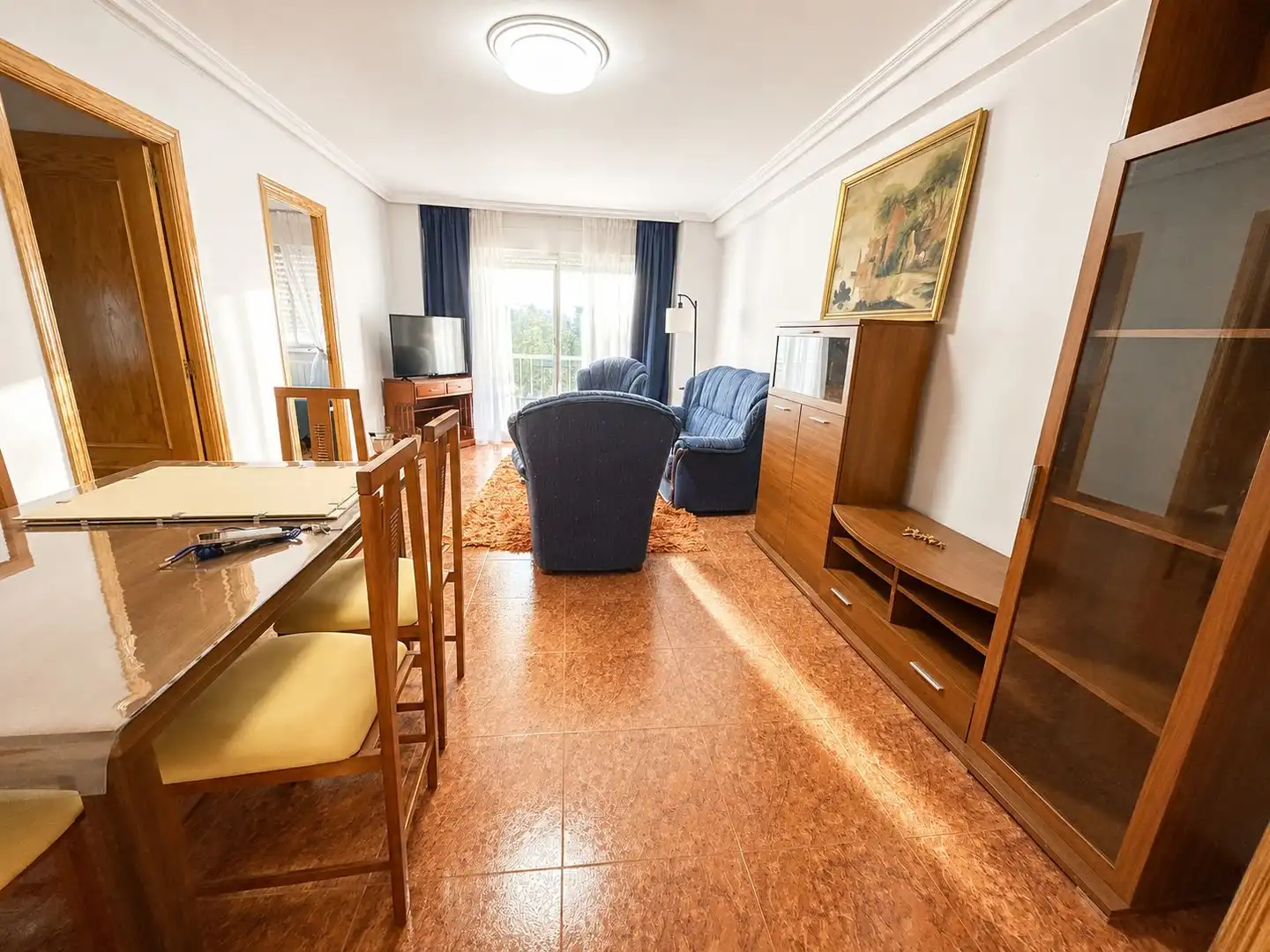 Sala de estar de Piso en venta en Ciudad Real con Calefacción, Terraza y Amueblado