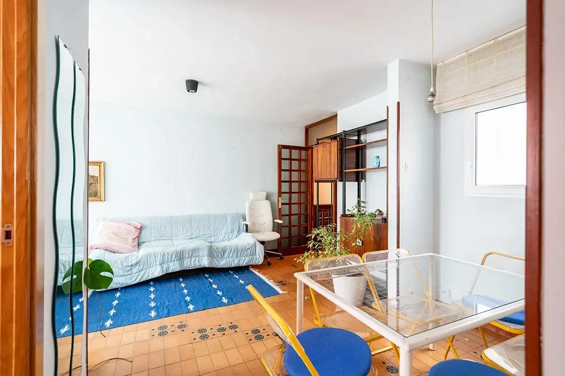 Living room of Flat for sale in Suances  with Heating, Terrace and Furnished