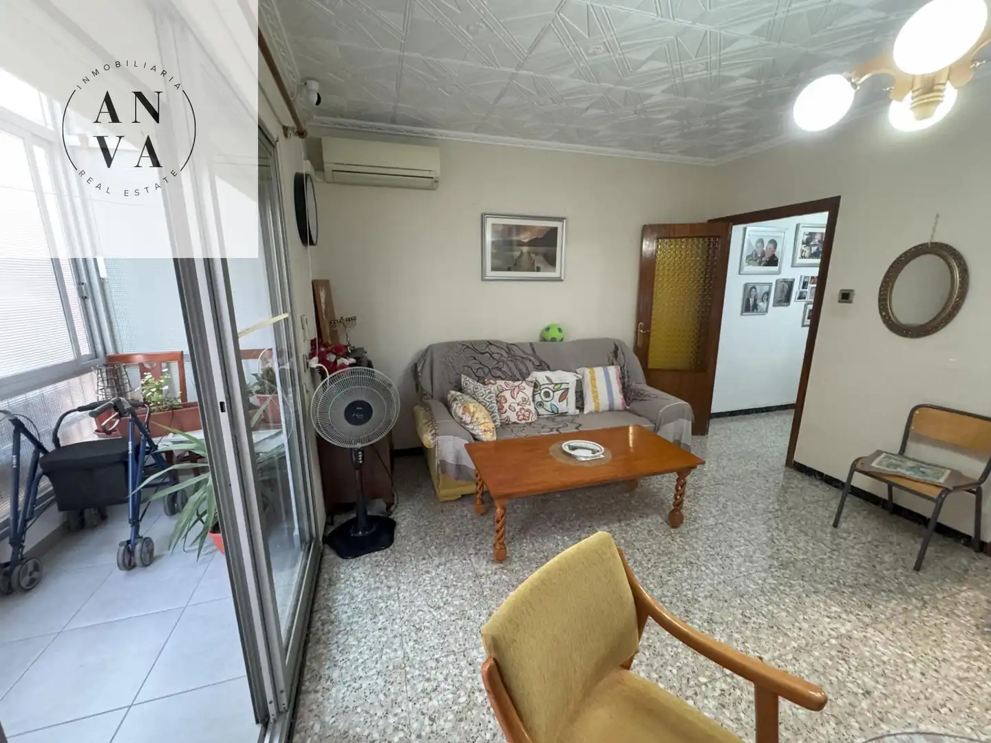 Sala d'estar de Pis en venda en Alicante / Alacant amb Aire condicionat, Moblat i Balcó