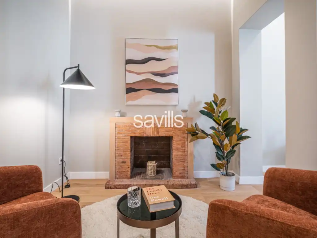 Sala de estar de Apartamento en venta en Barcelona con Aire acondicionado, Horno y Lavadora
