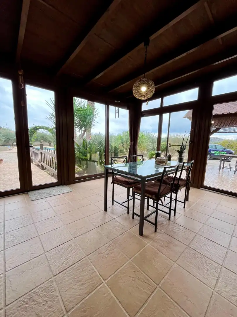 Dining room of Detached homes for sale in Mojácar  with Air Conditioner, Heating and Private garden