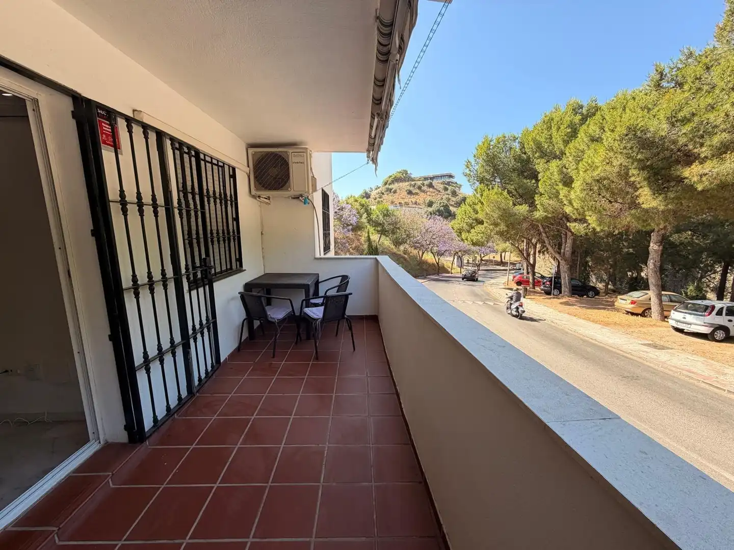 Balcony of Flat for rent in Benalmádena  with Air Conditioner, Heating and Private garden