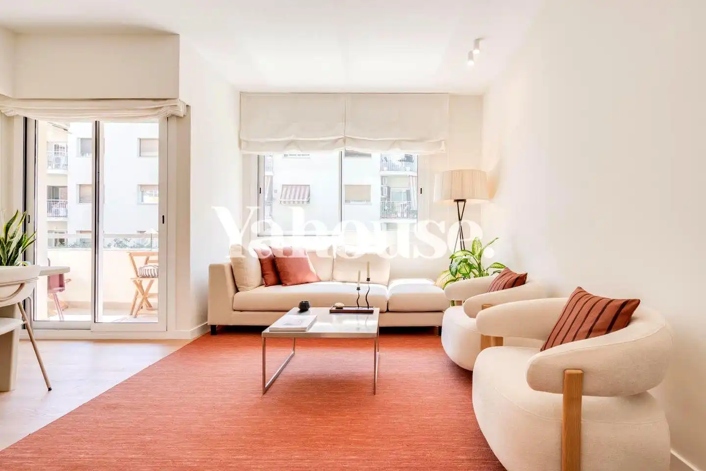Sala d'estar de Pis en venda en Barcelona amb Aire condicionat, Parquet i Terrassa
