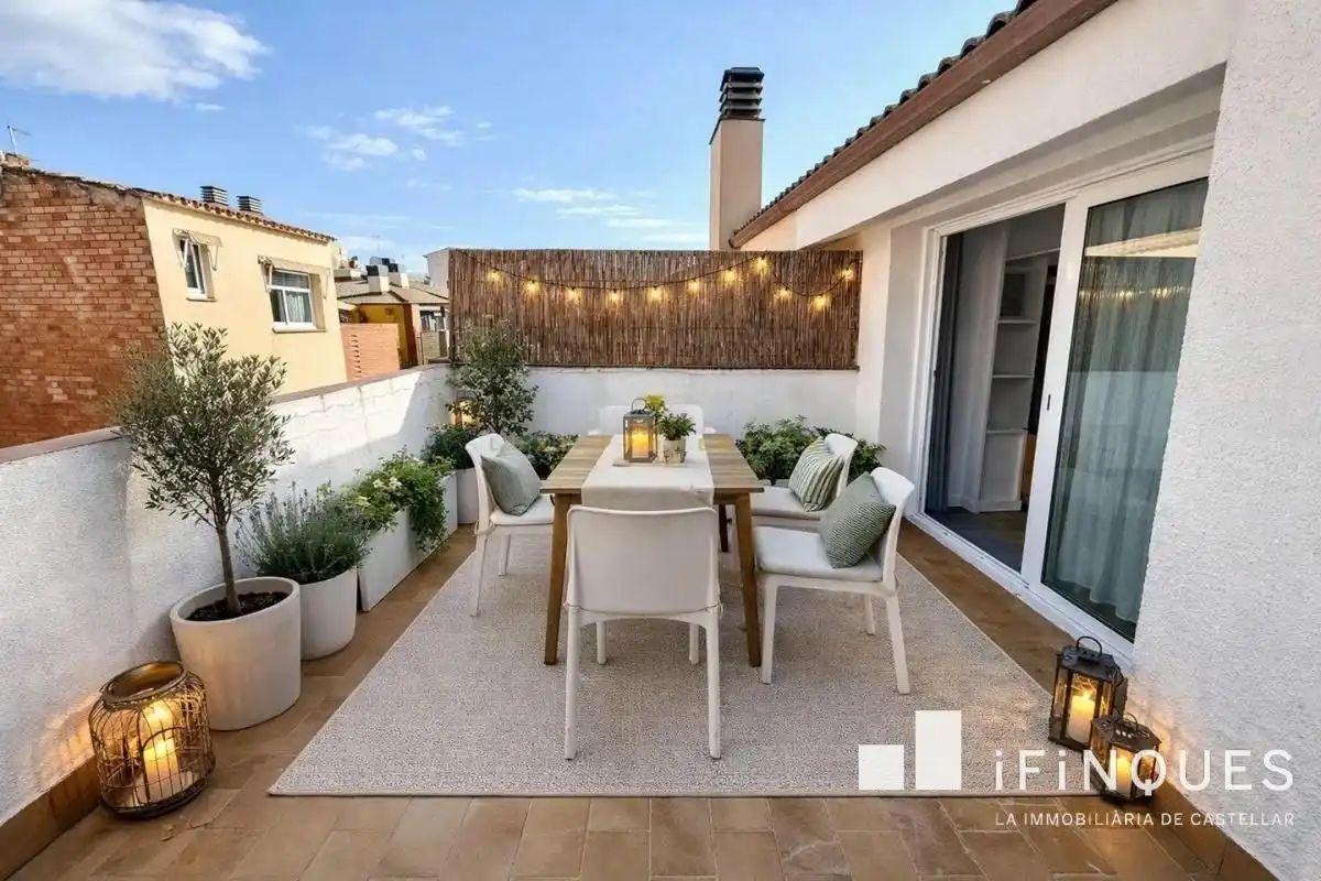 Terraza de Dúplex de alquiler en Rubí con Aire acondicionado, Calefacción y Terraza