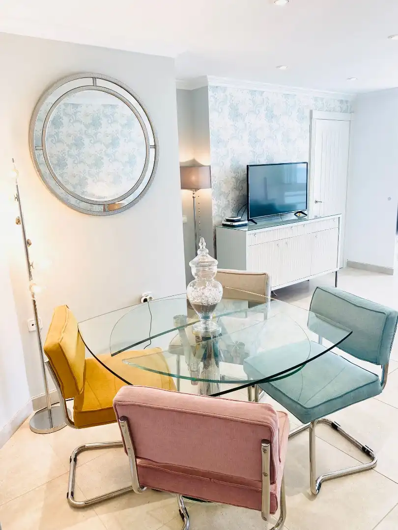 Esszimmer von Wohnung zur Miete in Benalmádena mit Klimaanlage, Terrasse und Möbliert
